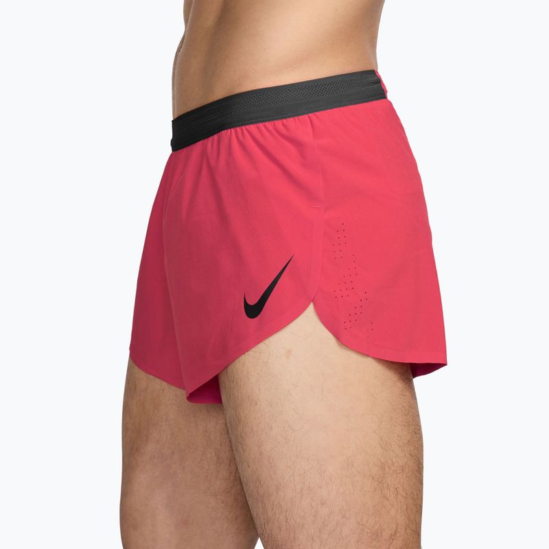 Men's running shorts Nike AeroSwift fusion red/black 3