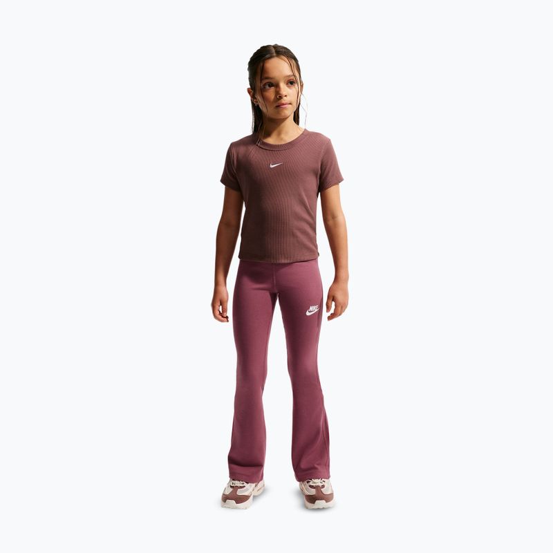 Children's leggings Nike Sportswear Classic pink smoke/white 2