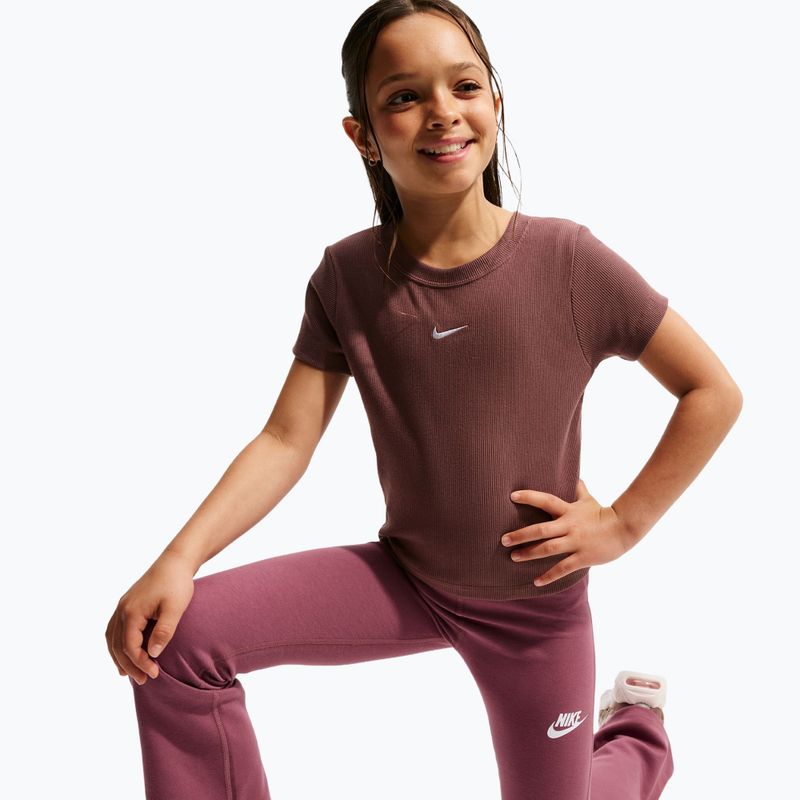 Children's leggings Nike Sportswear Classic pink smoke/white 4