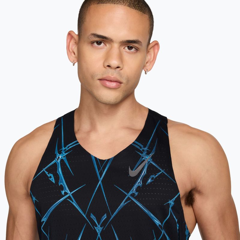 Men's running shirt Nike AeroSwift black/white 3
