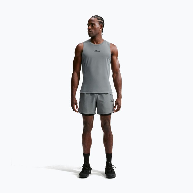 Men's training shirt Nike Pro smoke grey/black 7
