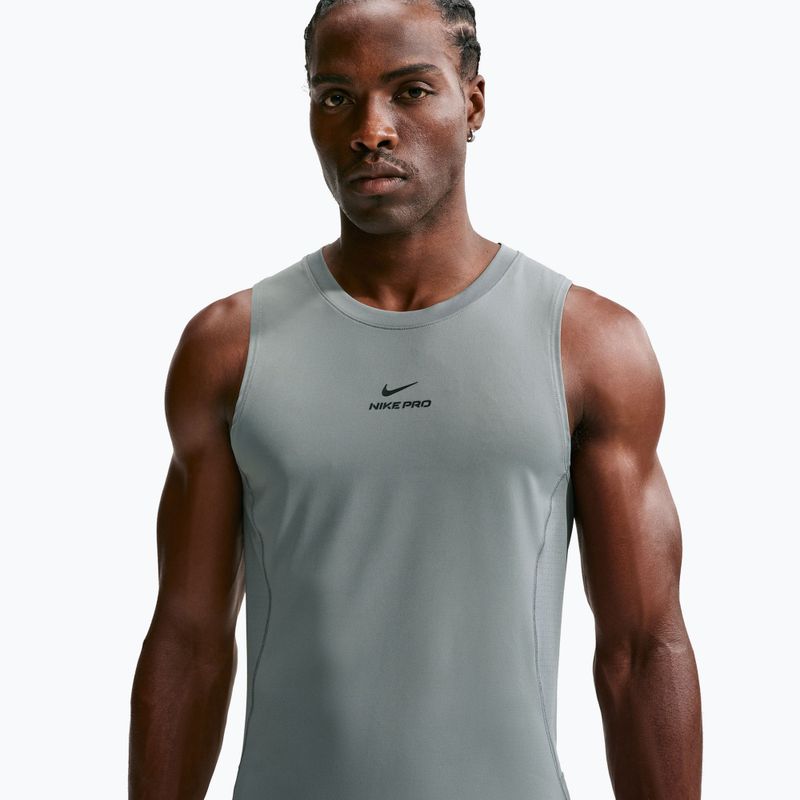 Men's training shirt Nike Pro smoke grey/black 3