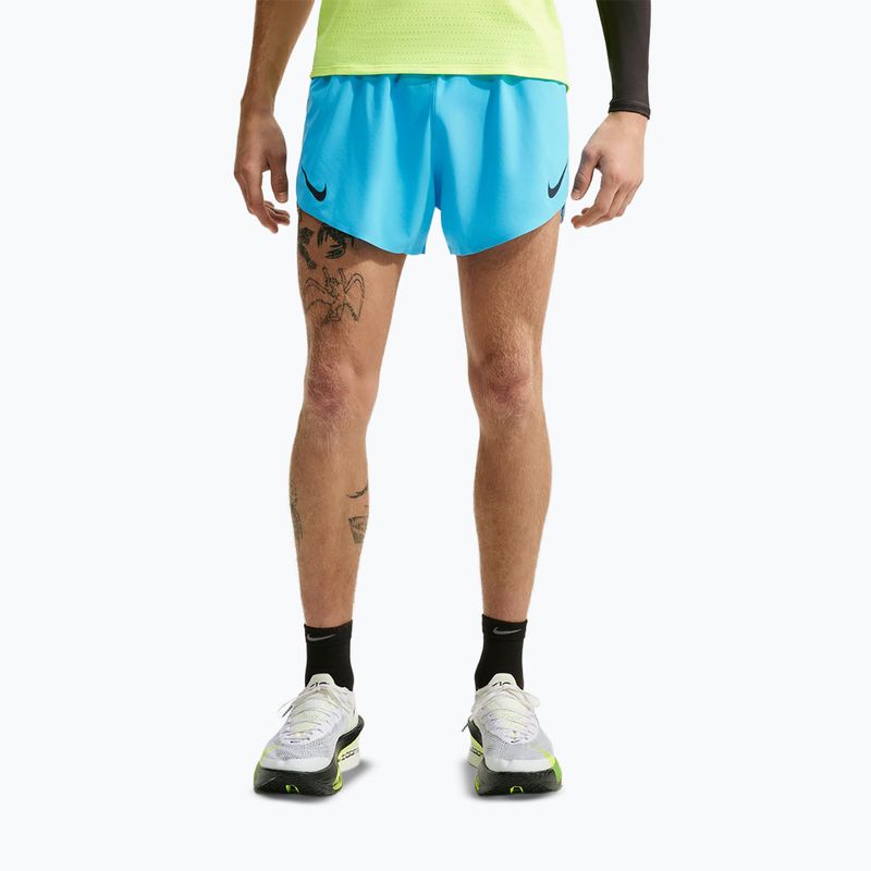 Men's running shorts Nike AeroSwift light current blue/black