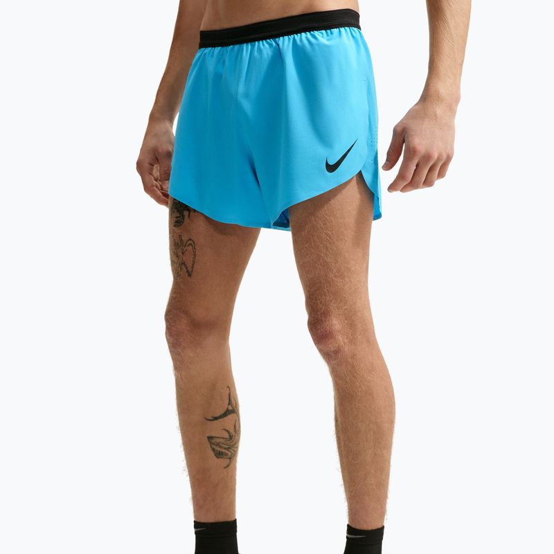 Men's running shorts Nike AeroSwift light current blue/black 5