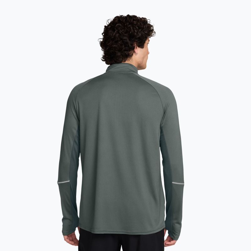 Men's running sweatshirt Nike Miler Dri-Fit UV 1/2 Zip camo green 2