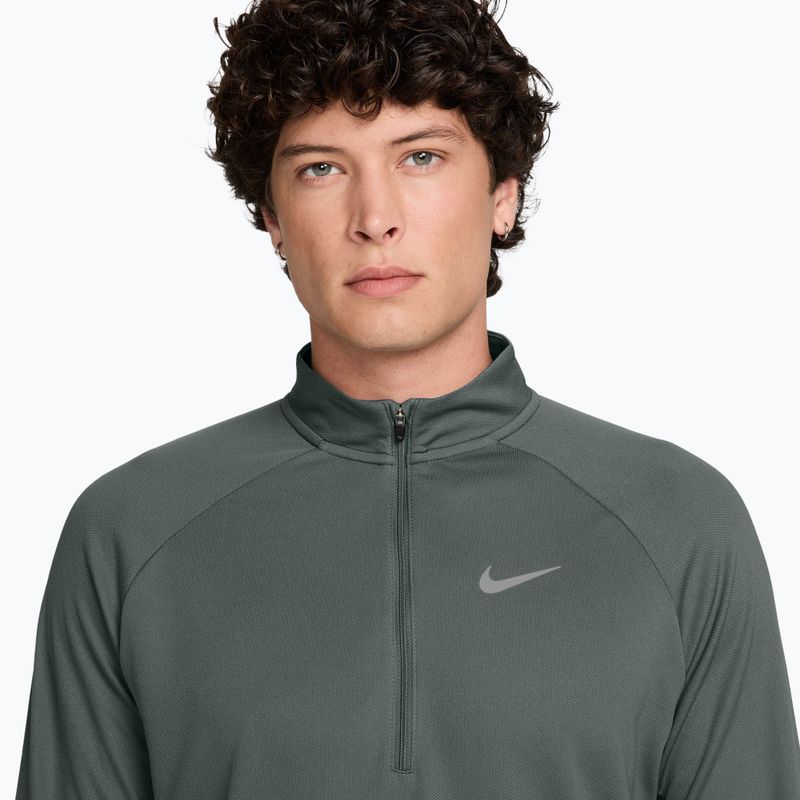Men's running sweatshirt Nike Miler Dri-Fit UV 1/2 Zip camo green 3