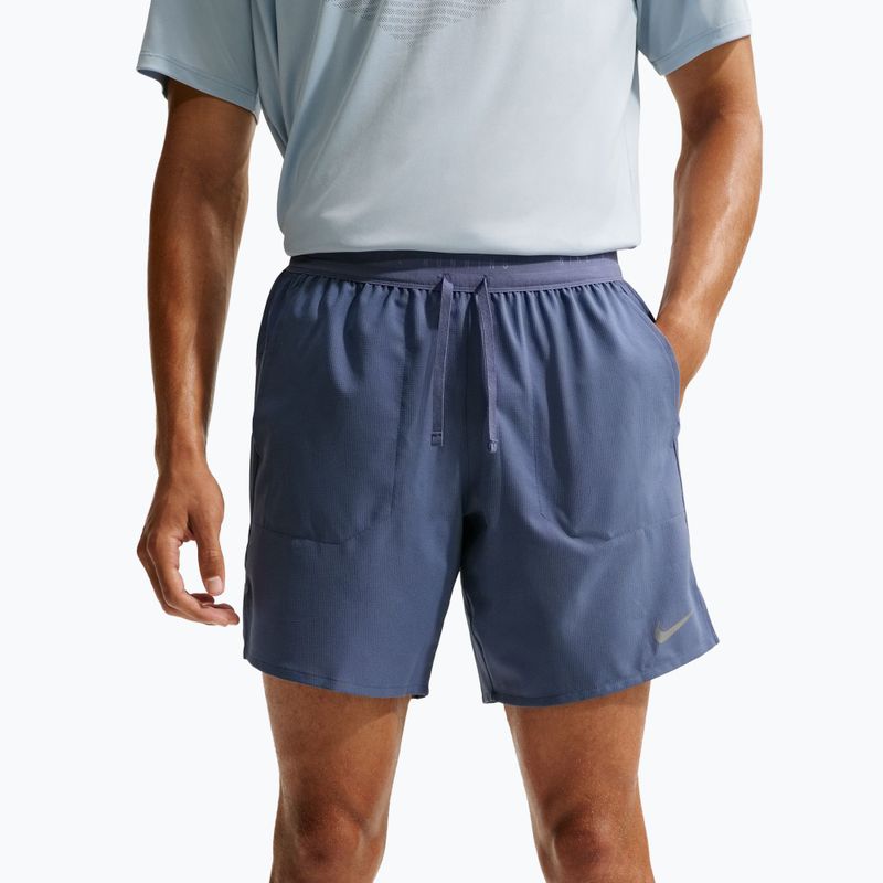 Men's running shorts Nike Stride Dri-Fit Brief-Lined 7" diffused blue 4