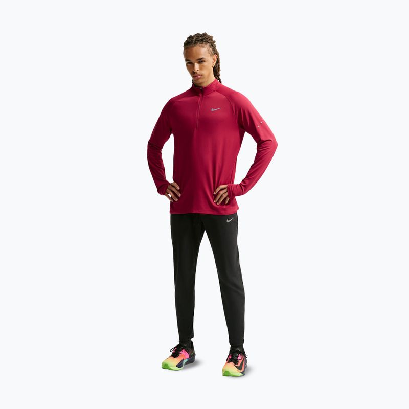 Men's running sweatshirt Nike Stride 1/4 Zip Dri-Fit tough red 2