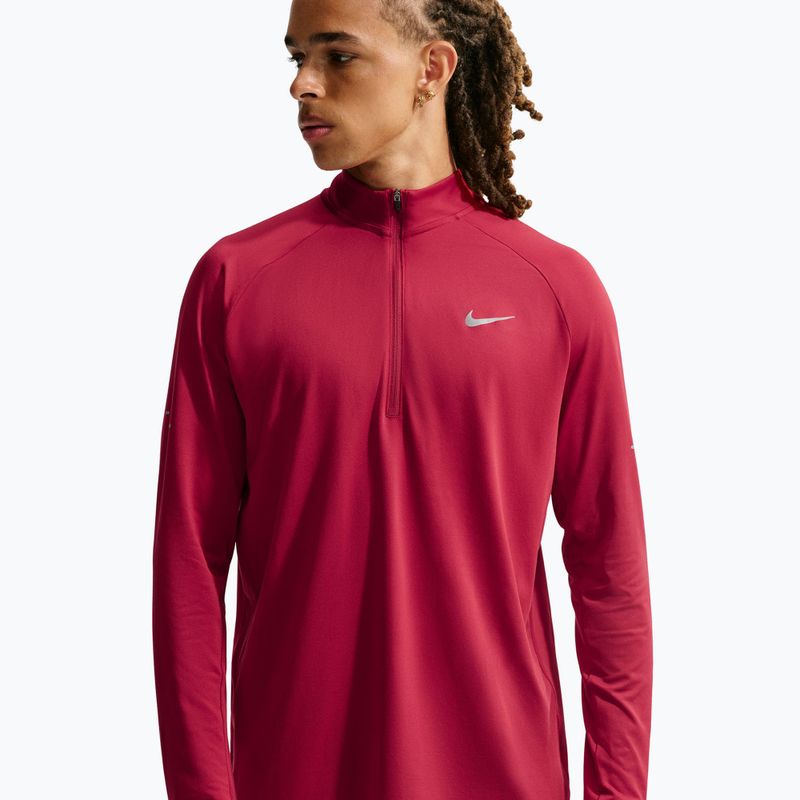 Men's running sweatshirt Nike Stride 1/4 Zip Dri-Fit tough red 4