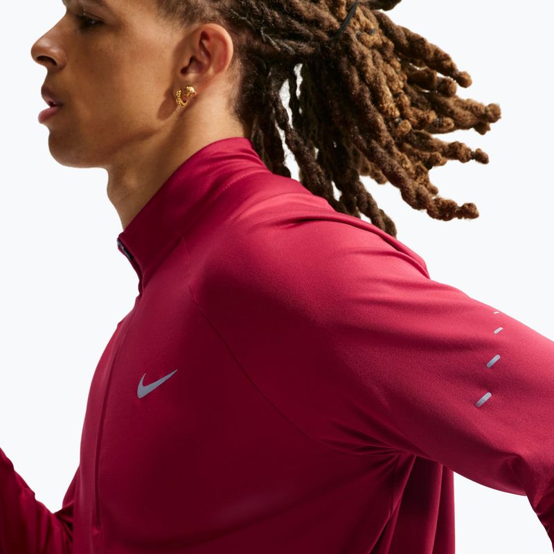 Men's running sweatshirt Nike Stride 1/4 Zip Dri-Fit tough red 6