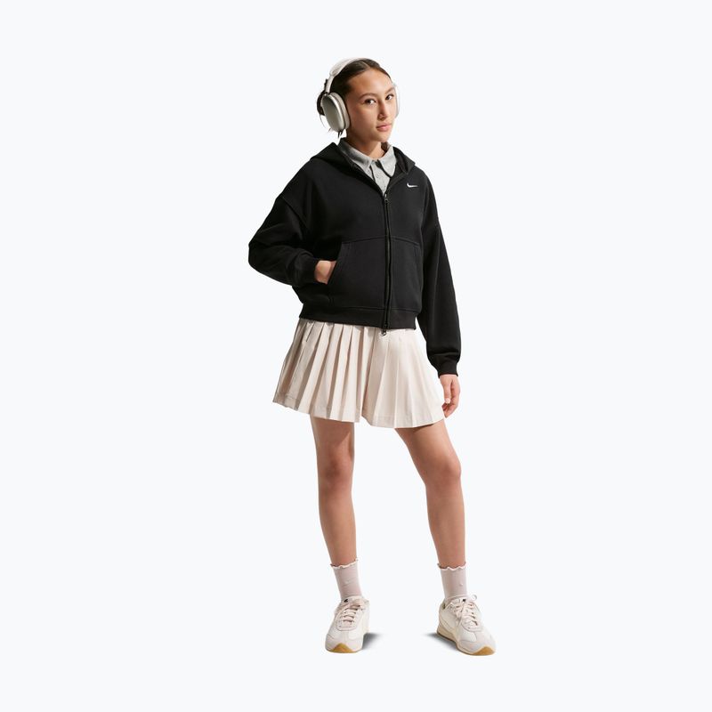 Children's sweatshirt Nike Sportswear Studio Fleece black/white 3