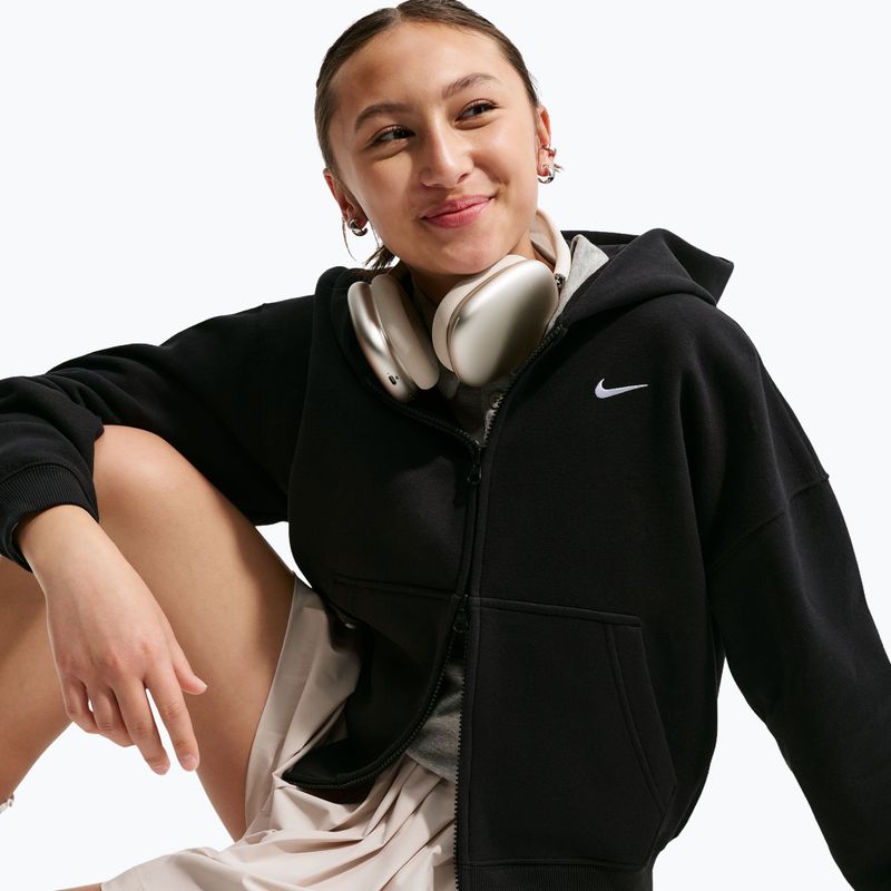 Children's sweatshirt Nike Sportswear Studio Fleece black/white 4