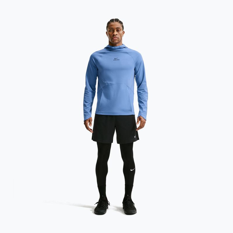 Men's training sweatshirt Nike Pro Indigo Storm/Black 2