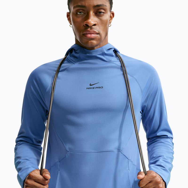 Men's training sweatshirt Nike Pro Indigo Storm/Black 4