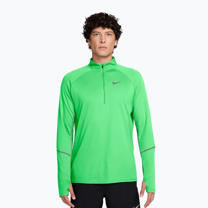 Men's running sweatshirt Nike Miler Dri-Fit UV 1/2 Zip illusion green