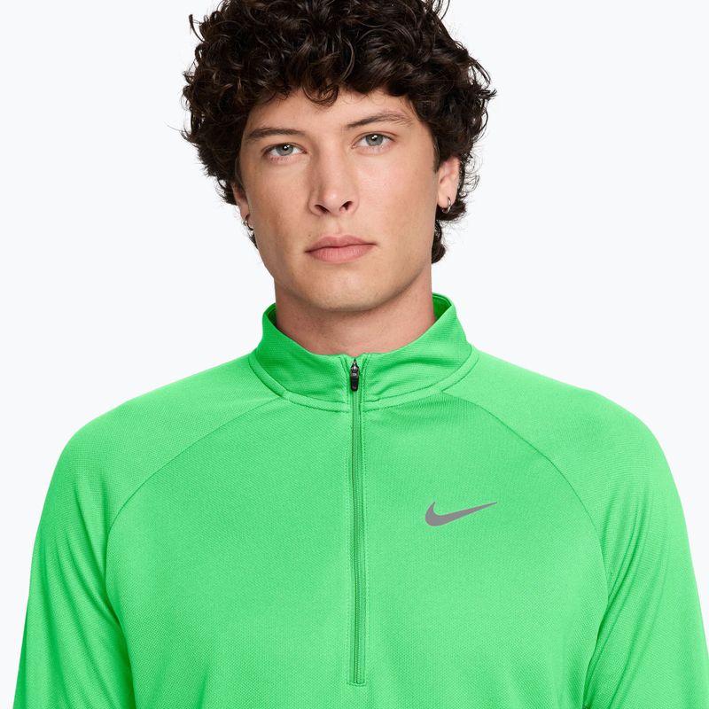 Men's running sweatshirt Nike Miler Dri-Fit UV 1/2 Zip illusion green 3