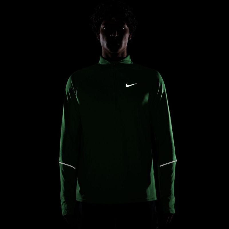 Men's running sweatshirt Nike Miler Dri-Fit UV 1/2 Zip illusion green 4