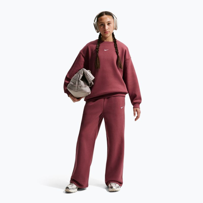 Children's sweatshirt Nike Sportswear Studio pink smoke/white 2