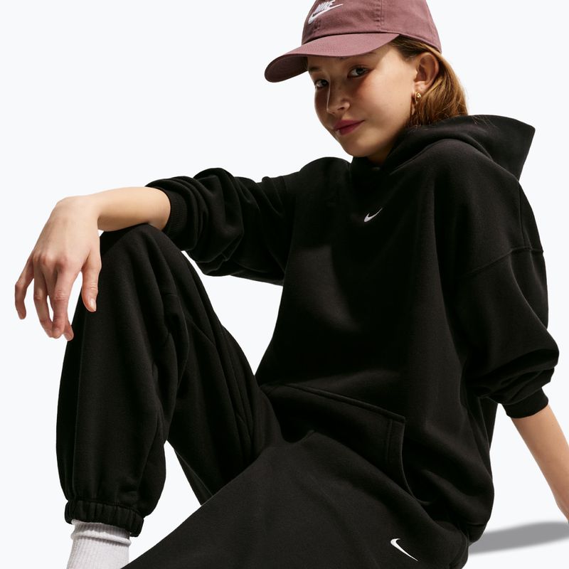 Children's trousers Nike Sportswear Studio Fleece black/white 6
