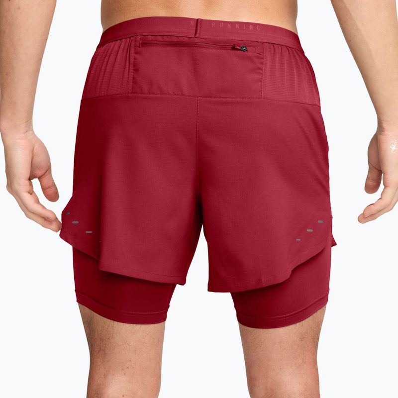 Men's running shorts Nike Stride tough red 2