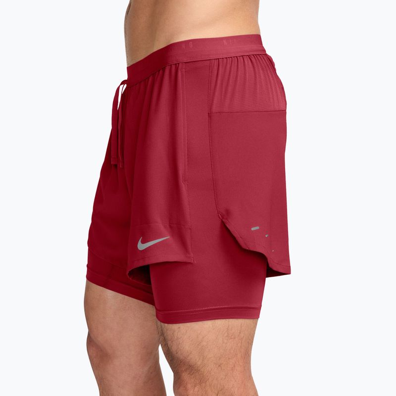 Men's running shorts Nike Stride tough red 3