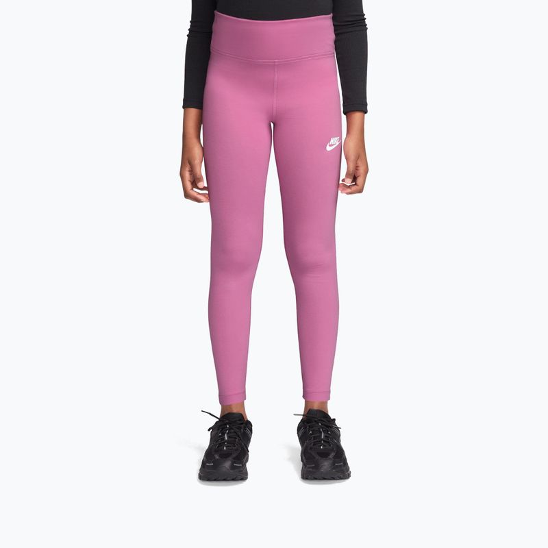 Children's leggings Nike Sportswear Classic playful pink/white