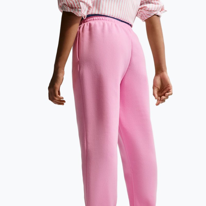 Children's trousers Nike Sportswear Studio Fleece pink rise/white 4