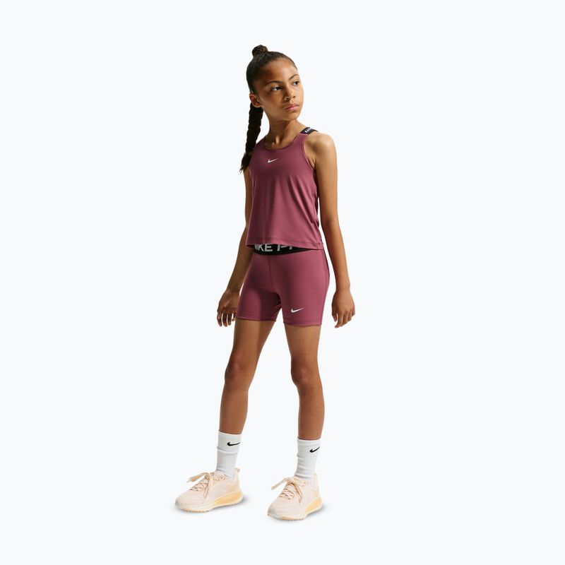 Children's shorts Nike Pro pink smoke/white 2