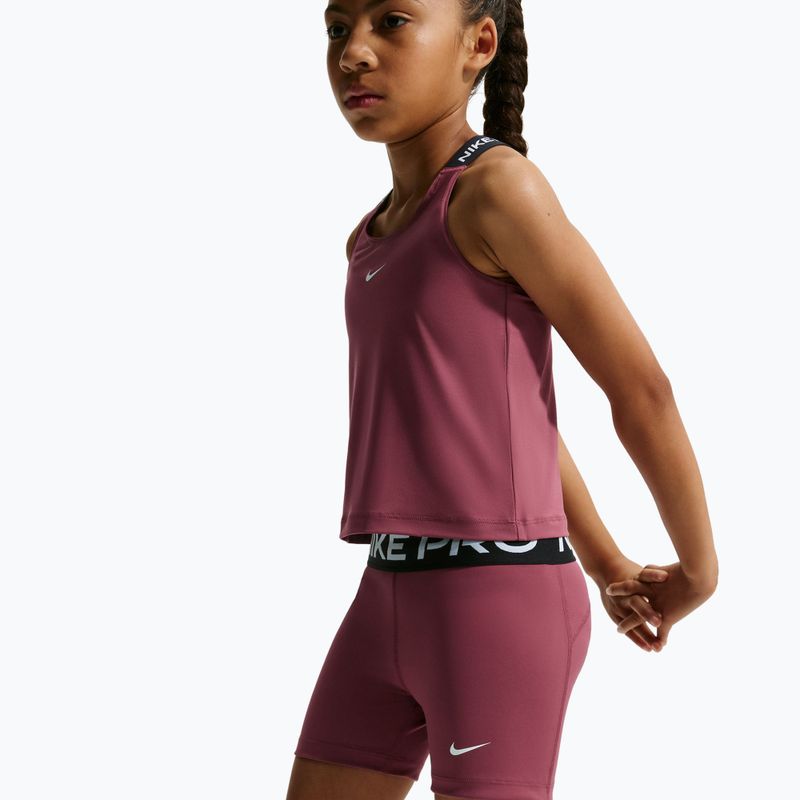 Children's shorts Nike Pro pink smoke/white 4