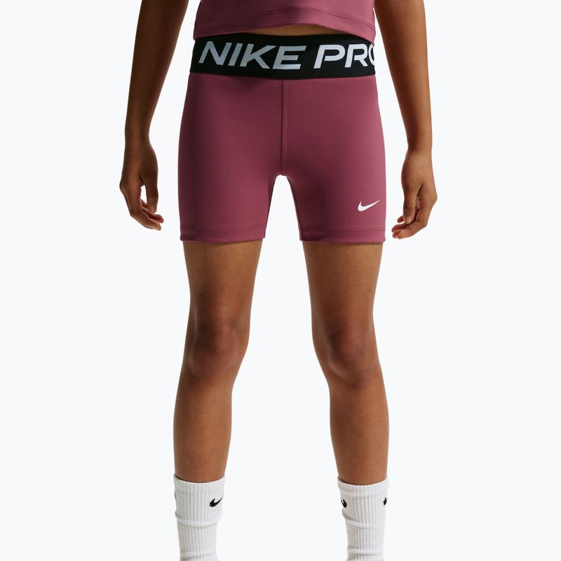 Children's shorts Nike Pro pink smoke/white 5