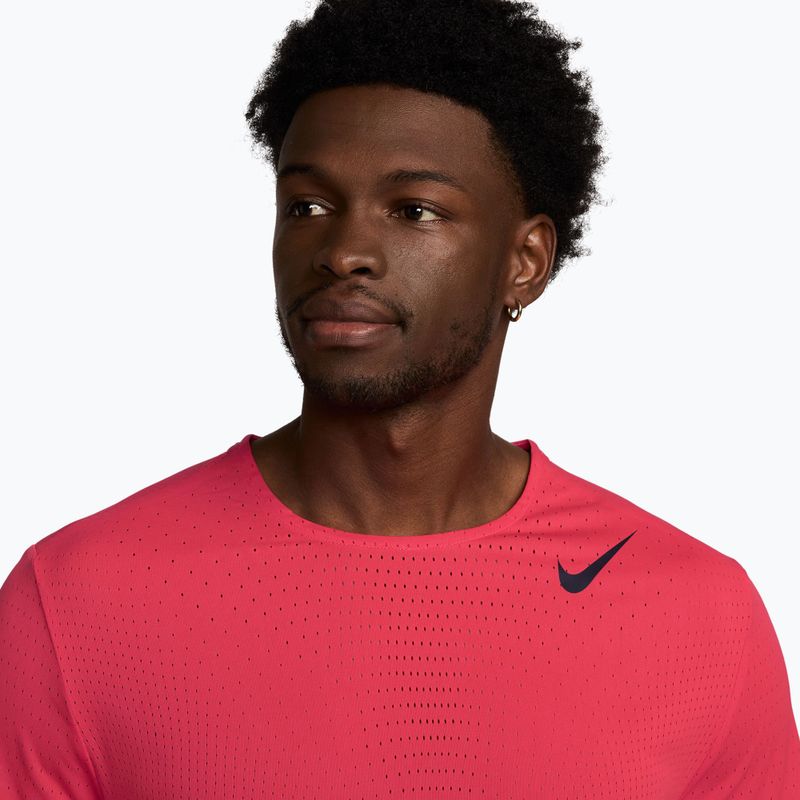 Men's running shirt Nike AeroSwift fusion red/black 3