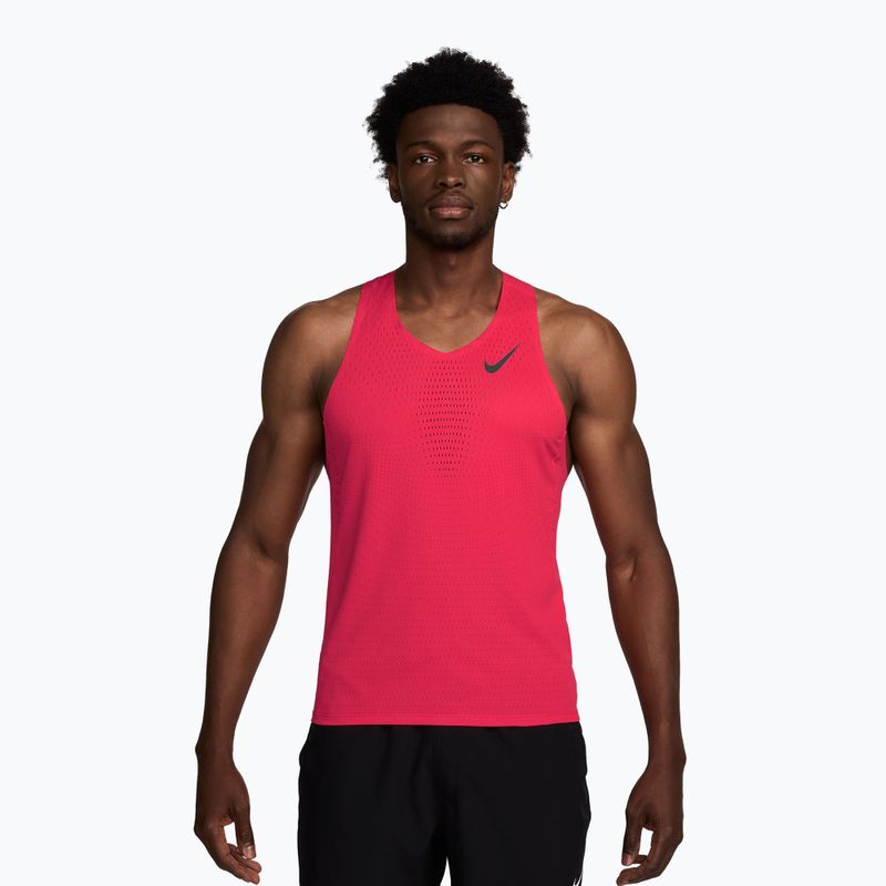 Men's running shirt Nike AeroSwift fusion red/black