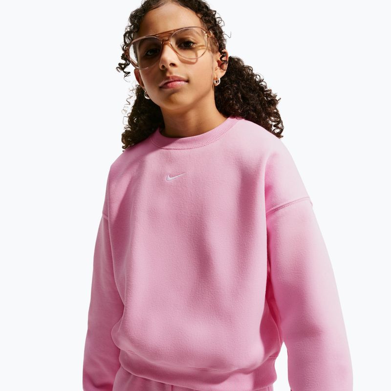 Children's sweatshirt Nike Sportswear Studio pink rise/white 4