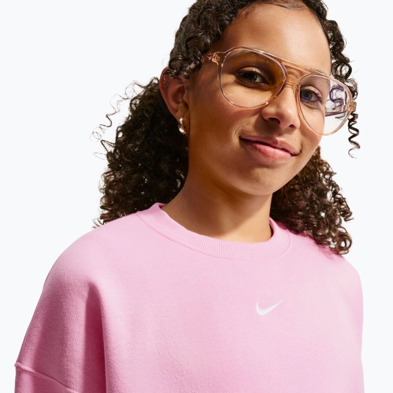 Children's sweatshirt Nike Sportswear Studio pink rise/white 6