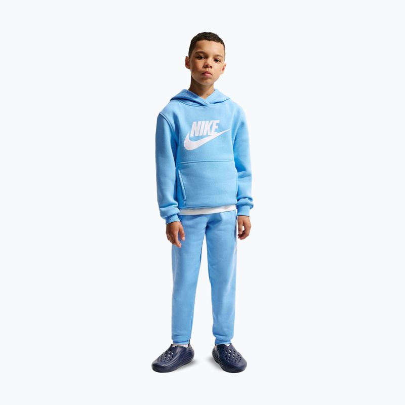 Children's sweatshirt Nike Sportswear Club Fleece football blue/white 7