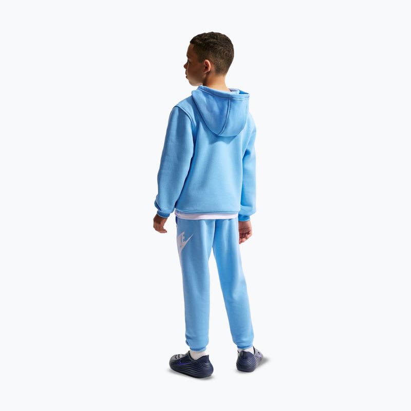 Children's sweatshirt Nike Sportswear Club Fleece football blue/white 3