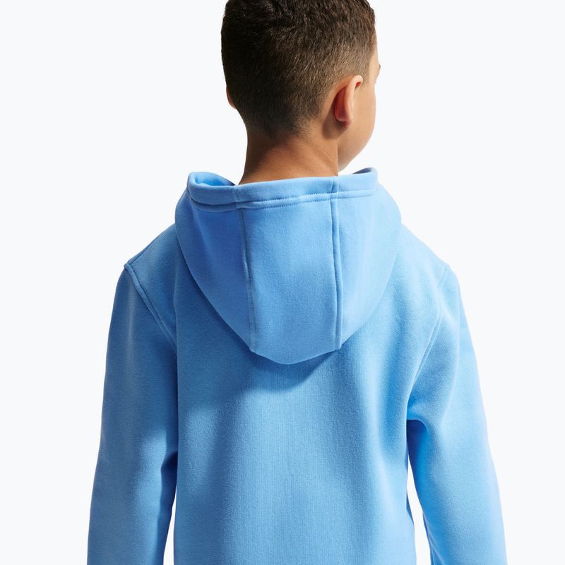 Children's sweatshirt Nike Sportswear Club Fleece football blue/white 5