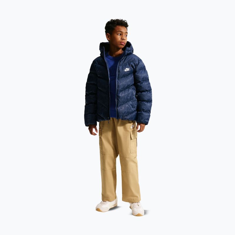 Children's insulated jacket Nike Sportswear "All Day Play" midnight navy/white 5