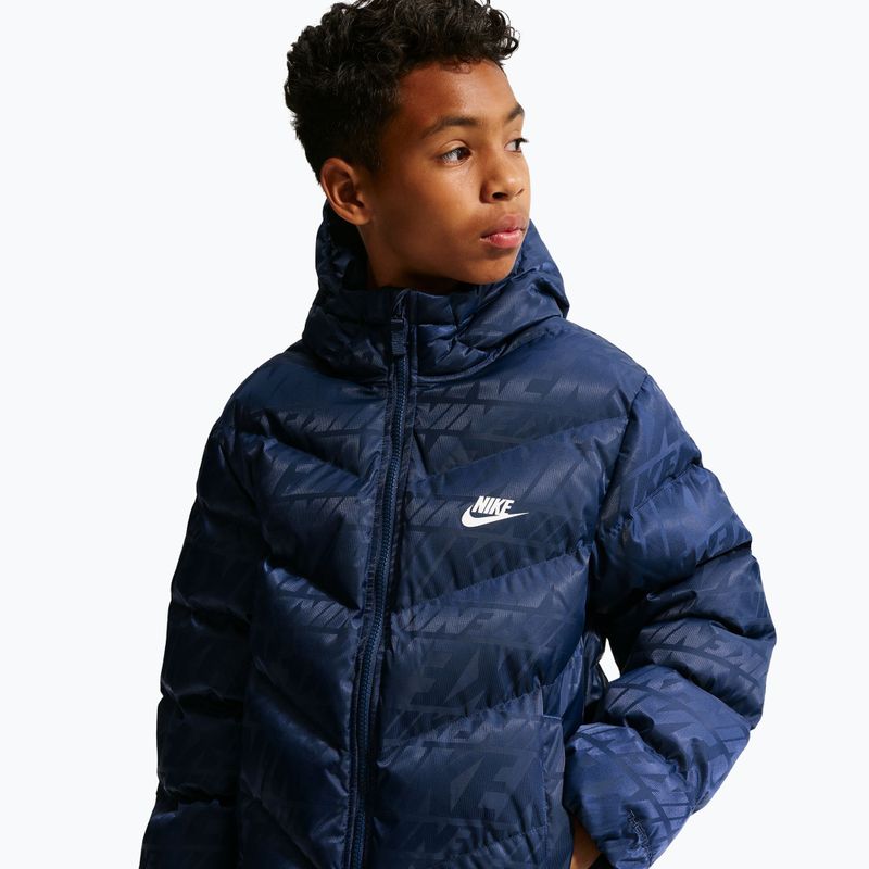 Children's insulated jacket Nike Sportswear "All Day Play" midnight navy/white 8