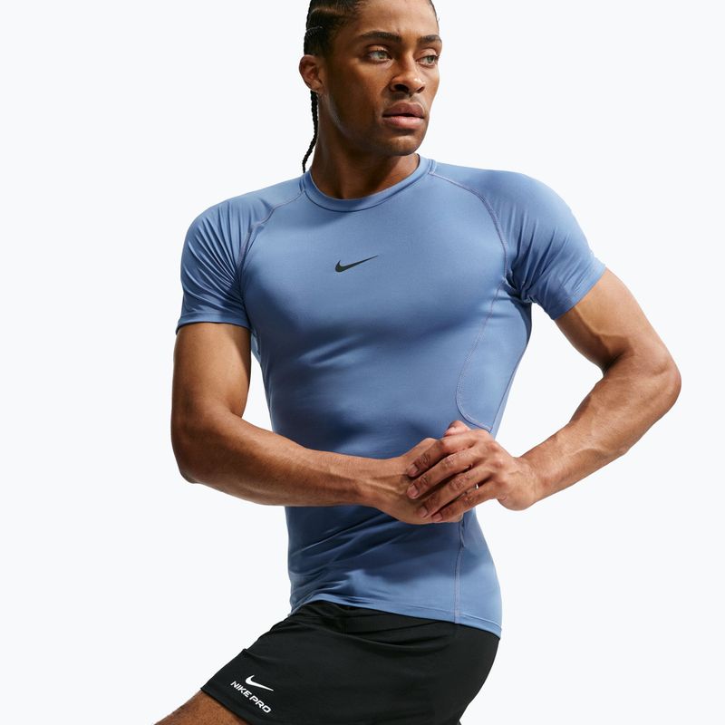 Men's training shirt Nike Pro indigo storm/black 3