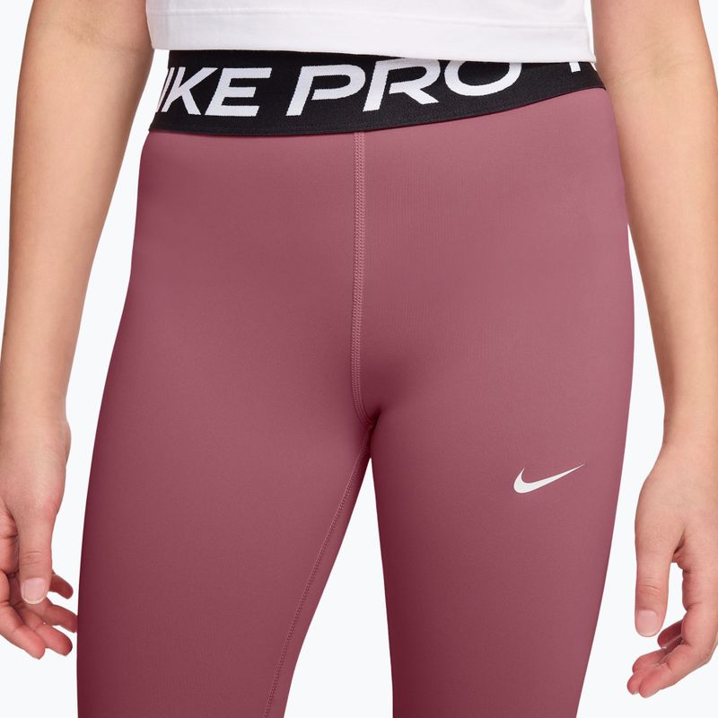 Children's leggings Nike Pro pink smoke/white 3