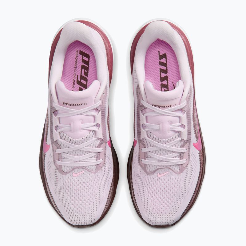 Women's running shoes Nike Pegasus 42 bleached lilac/mystic dates/pink rise 5