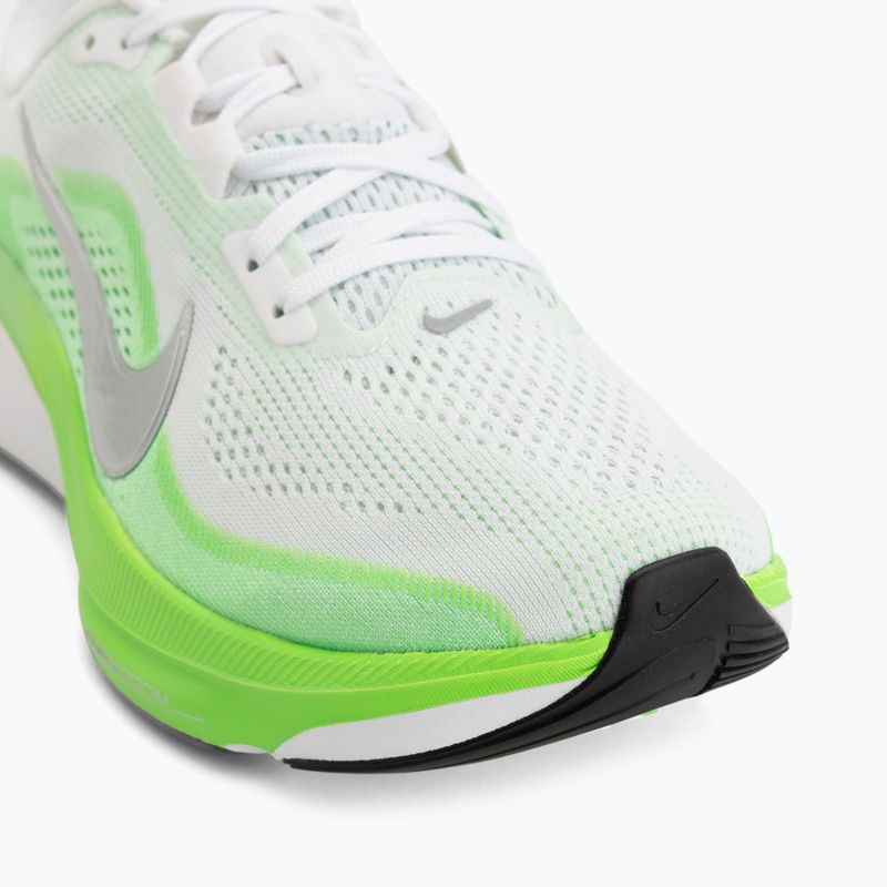 Women's running shoes Nike Pegasus 42 white/green strike/metallic silver 7