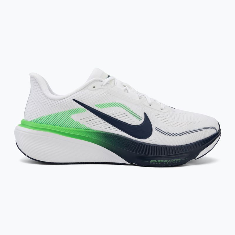 Men's running shoes Nike Pegasus 42 white/green spark/midnight navy 2