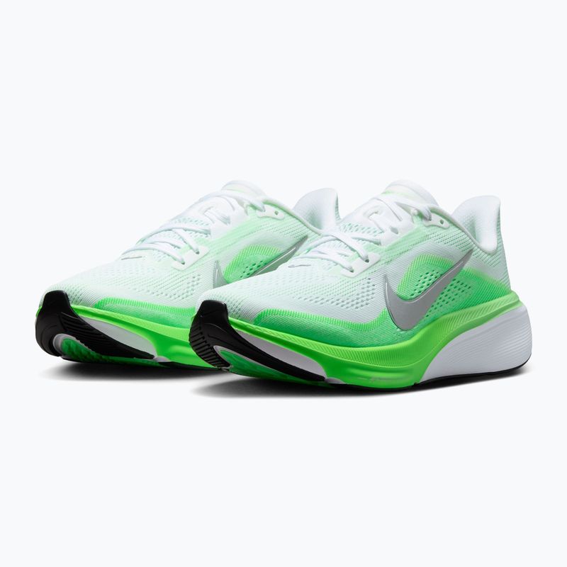Women's running shoes Nike Pegasus 42 white/green strike/metallic silver 3