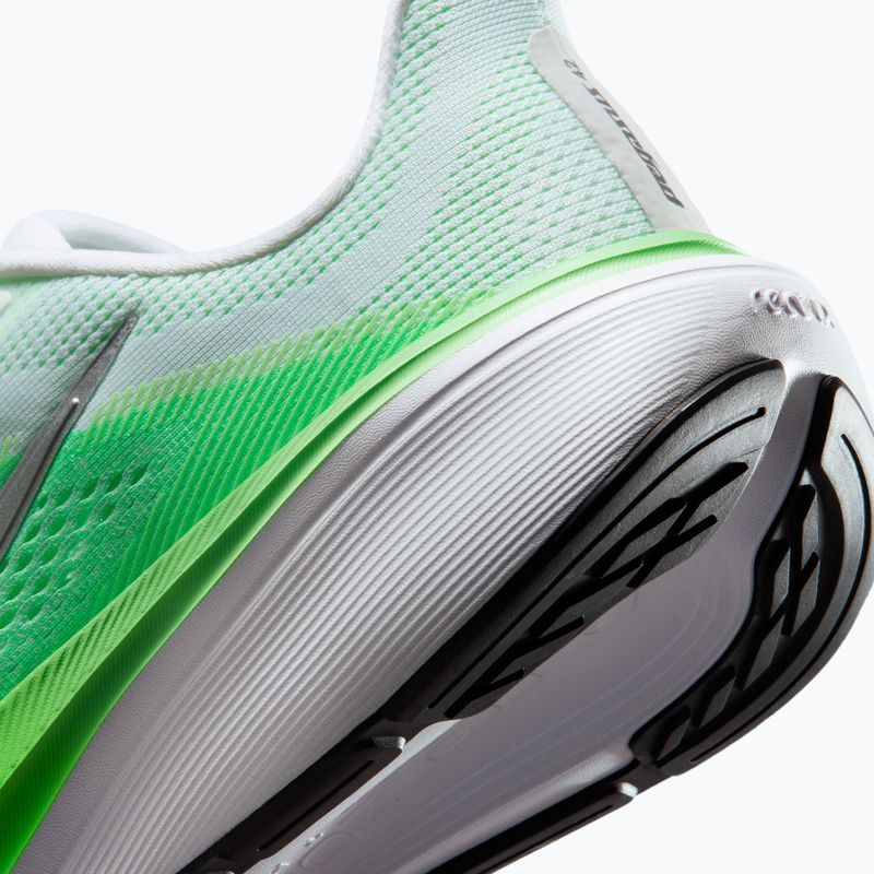 Women's running shoes Nike Pegasus 42 white/green strike/metallic silver 8