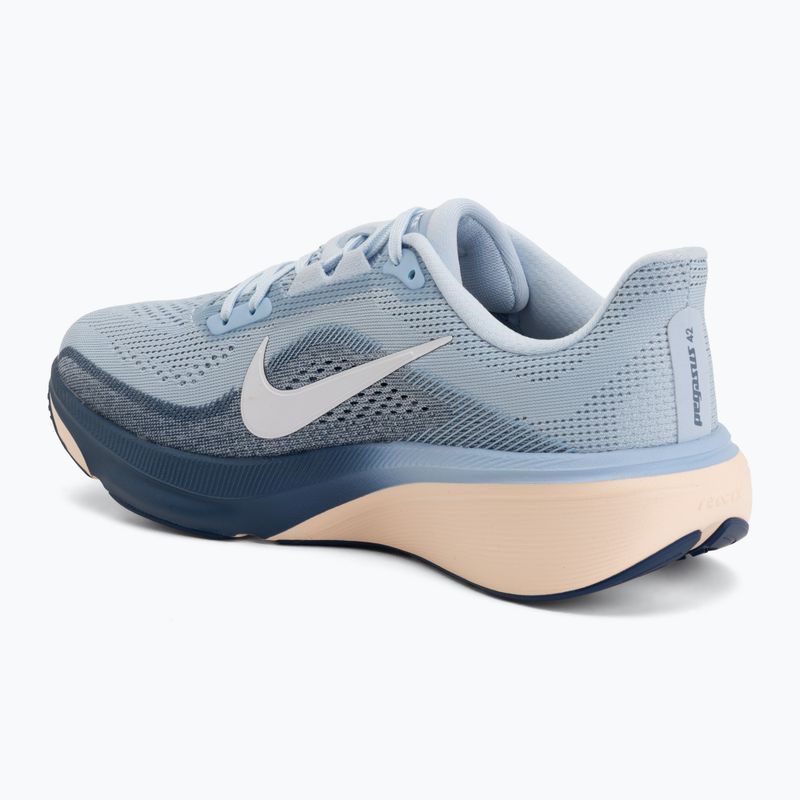 Women's running shoes Nike Pegasus 42 hydrogen blue/mystic navy/aluminum/white 3