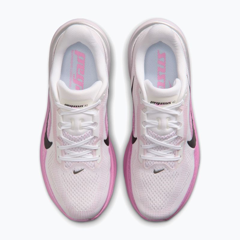 Women's running shoes Nike Pegasus 42 white/light magenta/bleached lilac/black 5