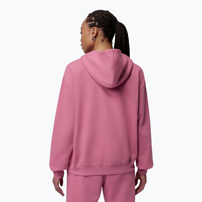 Women's sweatshirt Jordan Fleece Hoodie desert berry/white 3
