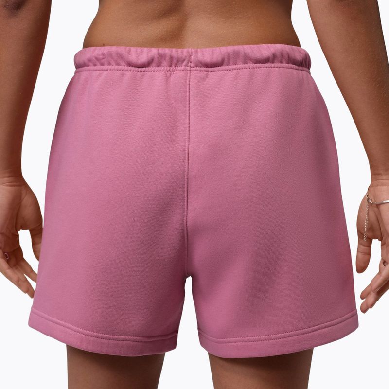 Women's shorts Jordan Fleece desert berry/white 4